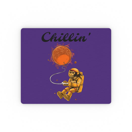 Chillin' Monkey Astronaut Rectangular Mouse Pad