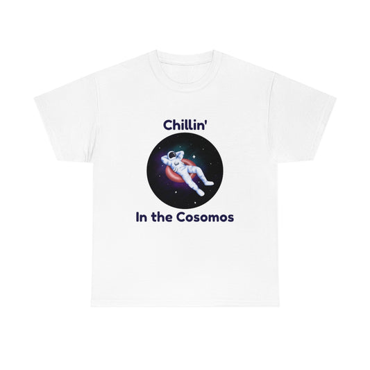 Chill Space Cosmos Astronaut Unisex Heavy Cotton Tee