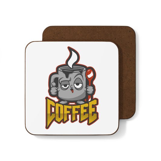 Copy of Black Coffee Addict Hardboard Back Coaster