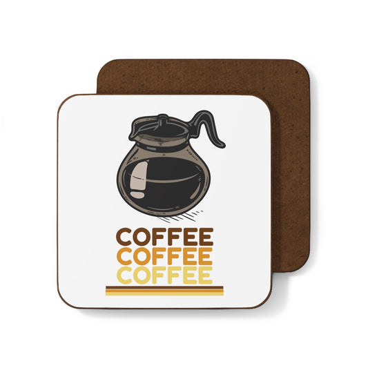 Coffee Triple Stacked Hardboard Back Coaster