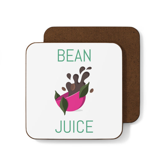 Coffee Bean Juice Hardboard Back Coaster